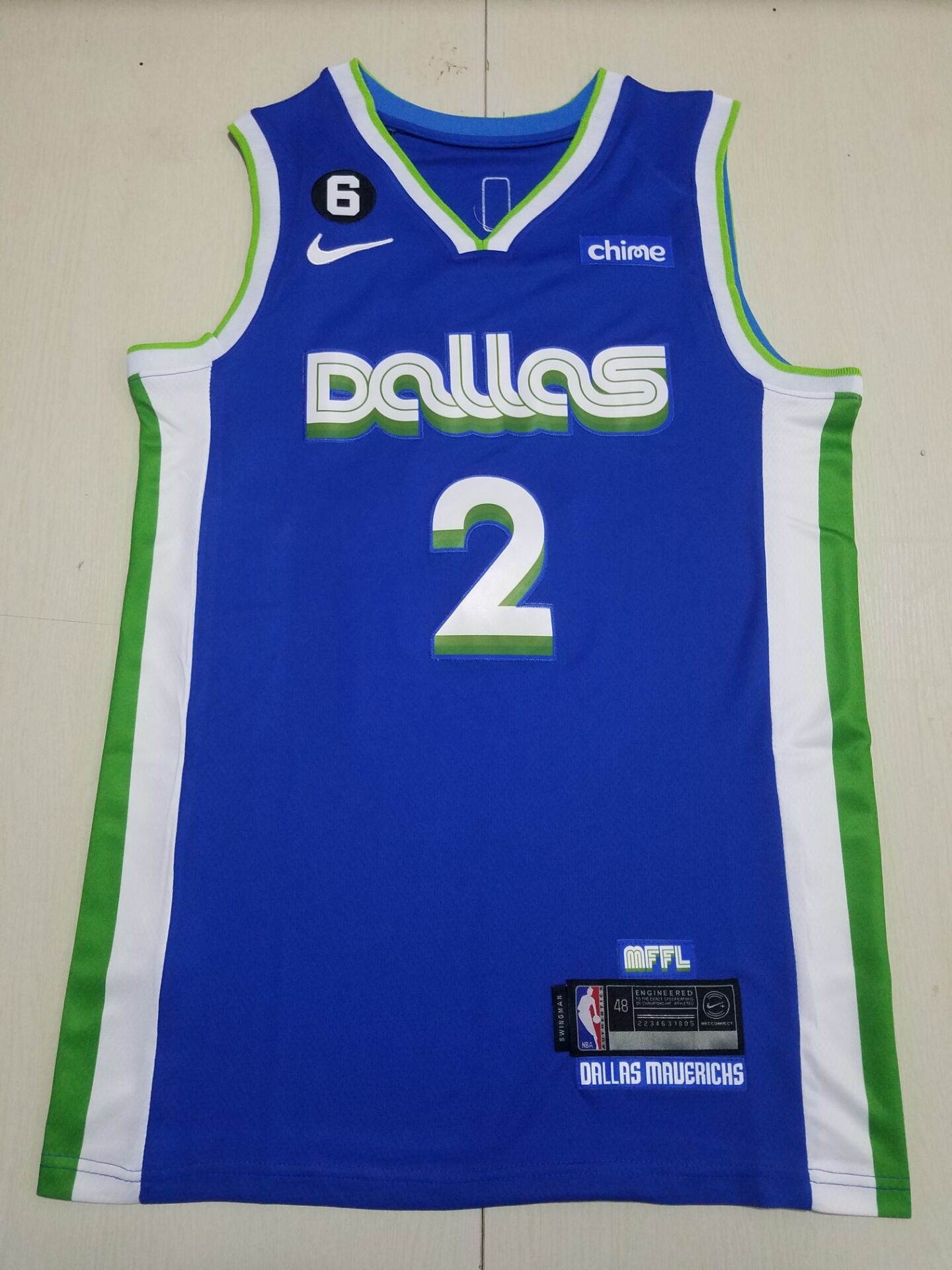 Men Dallas Mavericks 2 Irving Blue Nike City Edition 2023 NBA Jersey